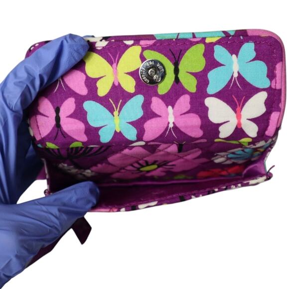 Vera Bradley Flutterby Euro Wallet Nwot - Picture 6 of 11